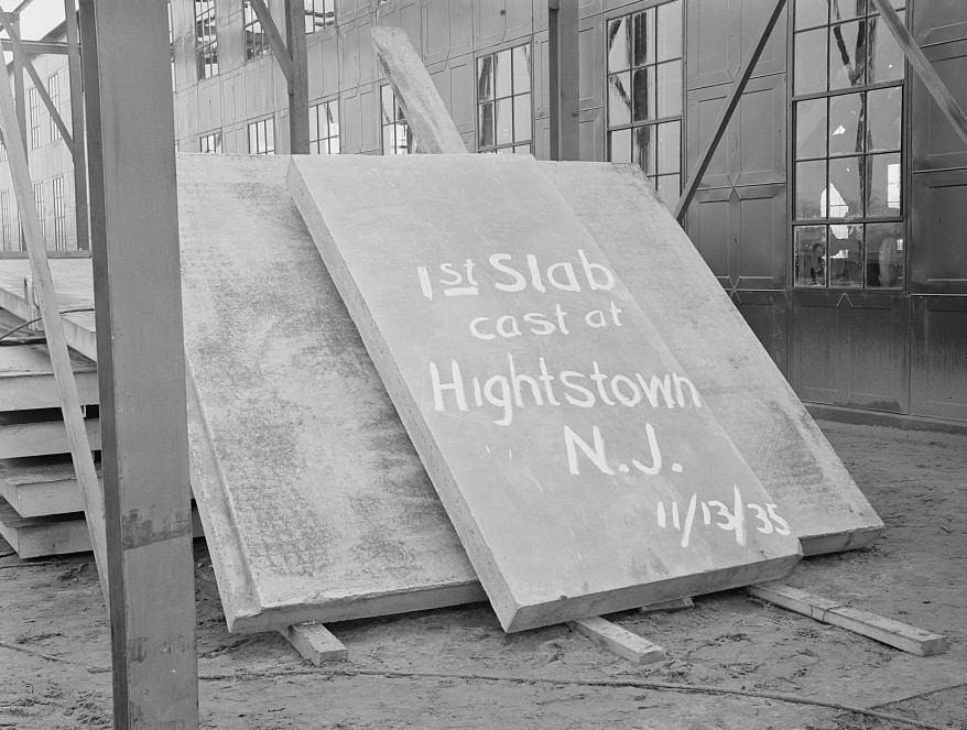 1st slab concrete 1935