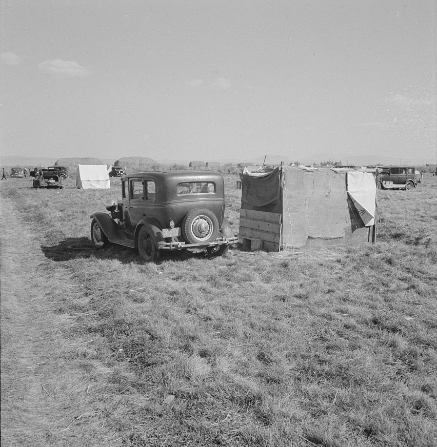 living condition potato sheds car