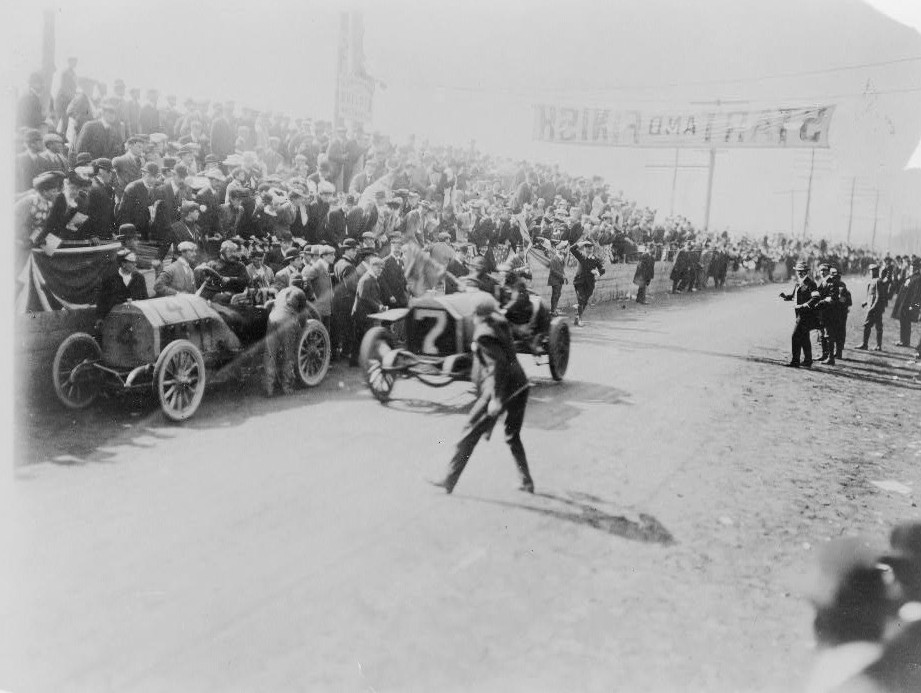 This photograph was taken of Tracey finishing by Bain News Service