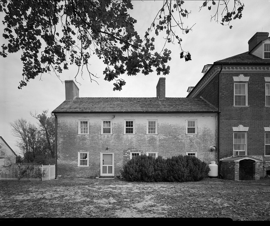 West elevation of rear ell addition. - Pratt Mansion