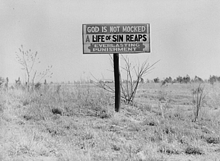 Religious signs along highway2. Georgia may 1939