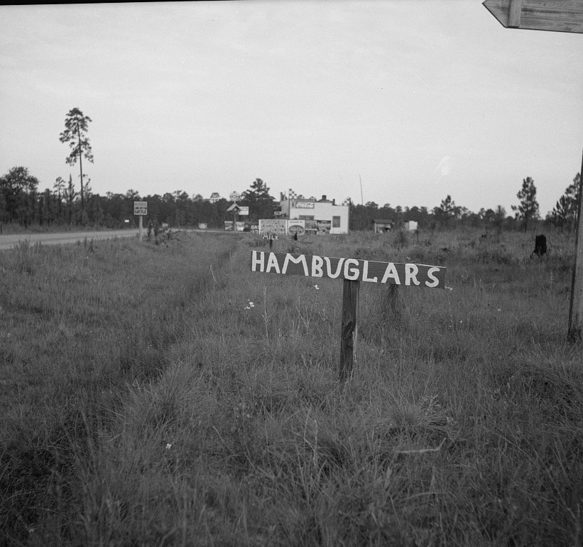 Road signs2 photographed by Dorothea Lange 1937