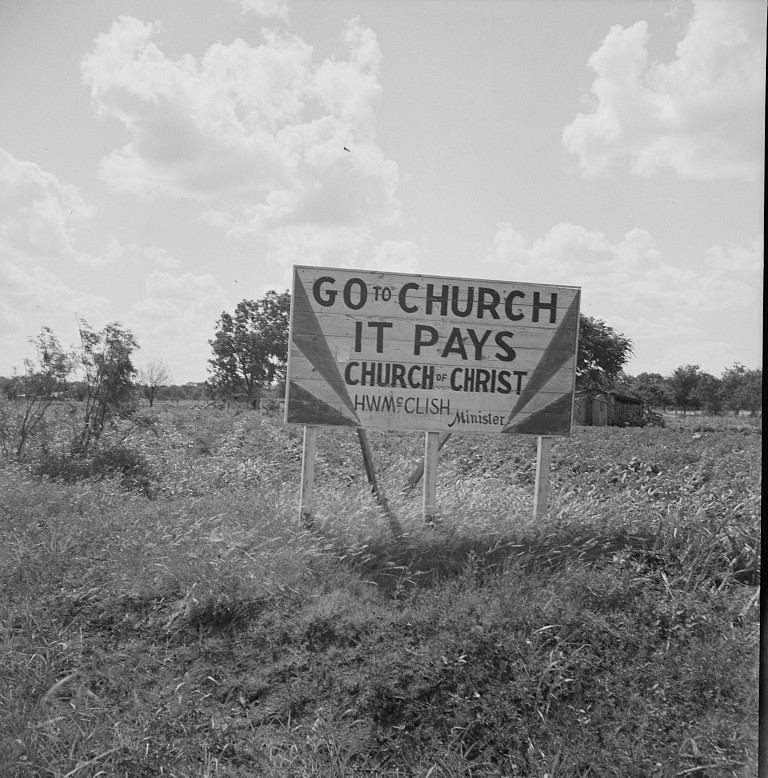 Road signs3 photographed by Dorothea Lange 1937