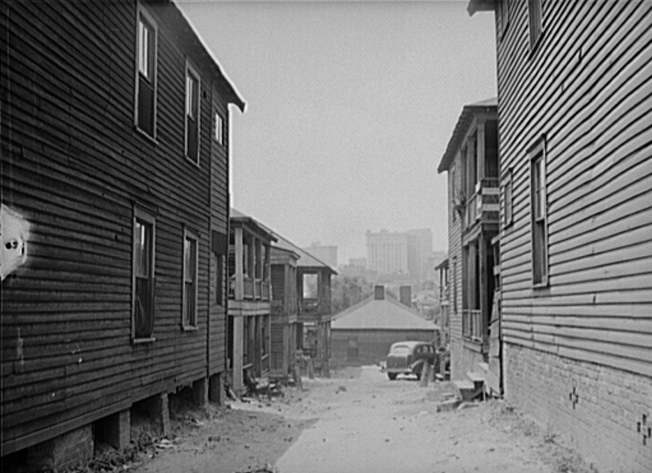 Slums in Negro district. Atlanta, Georgia 1939