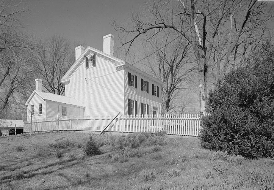 PERSPECTIVE VIEW OF NORTHEAST (FRONT) AND SOUTHEAST SIDE ELEVATION - Coffren House