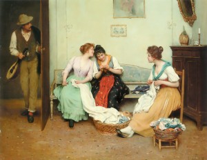 women sewing