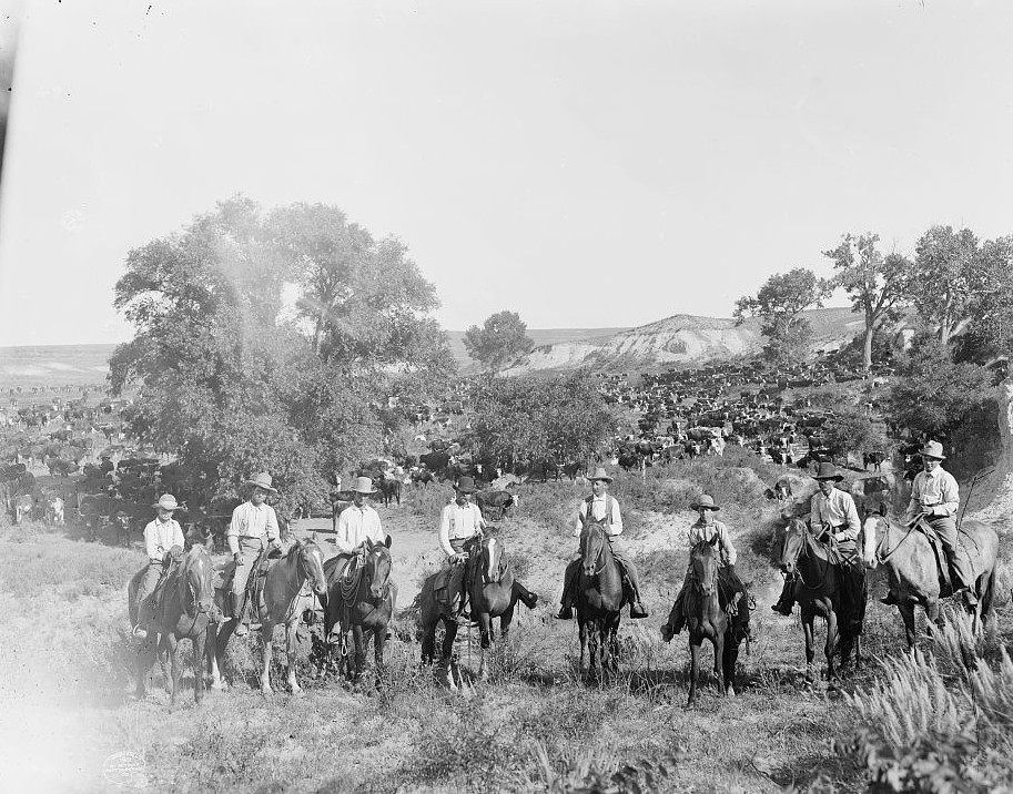 A group of Texas cowboys 1901 photographer William Henry Jackson Detroit Publishing Company