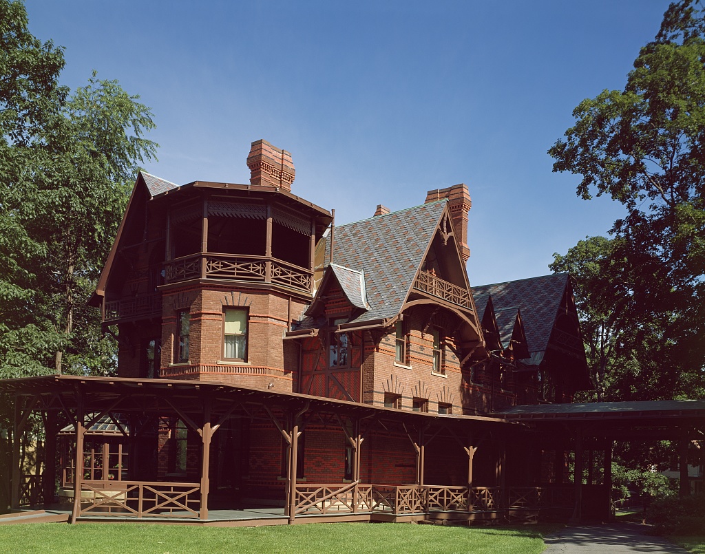 Mark Twain House & Museum has restored the author's home in Hartford, Connecticut by Carol Highsmith ca. 1940