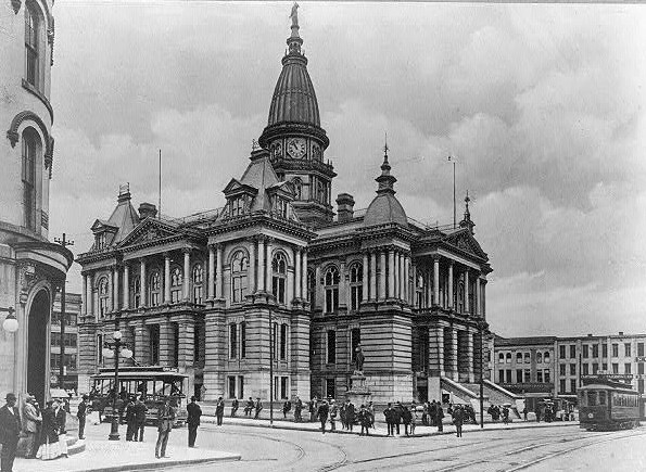 Indiana. Lafayette County Court House at Tippecanoe County ca. 1902