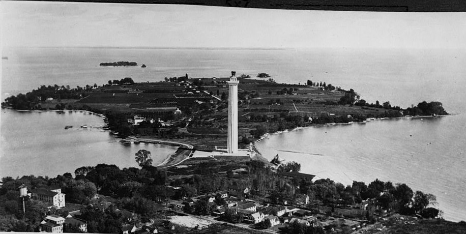 Perry's Victory & International Peace Memorial, South Bass Island, Put-in-Bay, Ottawa County, Ohio ca. 1930