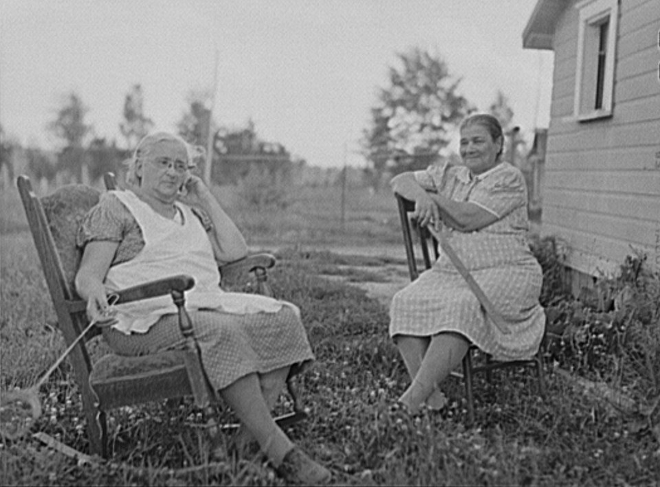 Residents of Trout Creek, Michigan, lumber town of the upper penninsula by John Vachon2 August 1941