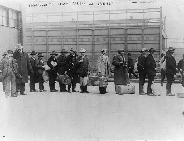 Ellis Island, N.Y. - immigrants from Princess Irene