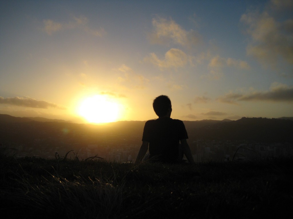 guy-silhouette-watching-sunset